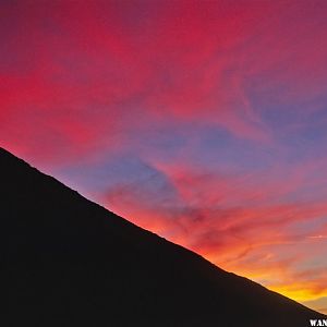 Sunset in Glacier Canyon