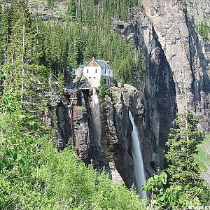 Bridal Veil Falls and Old Powerhouse