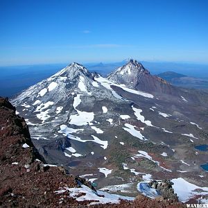 Volcano chain from South Sister summit