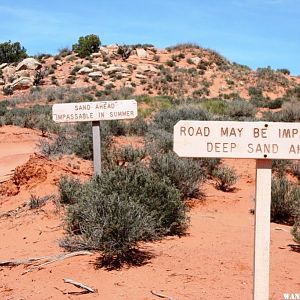 Arches Back country roads