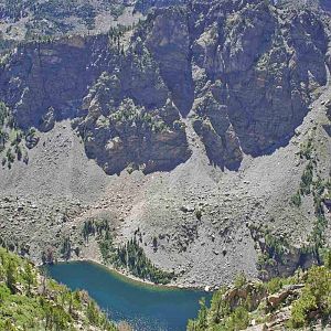 Emerald Lake from Flattop Trail