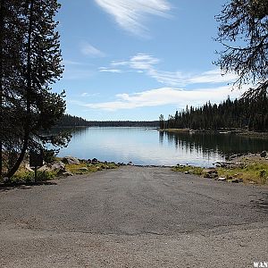 Boat launch at Elk Lake Campground