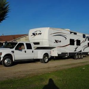 My Ford F450 pulling my 2008 40ft XLR