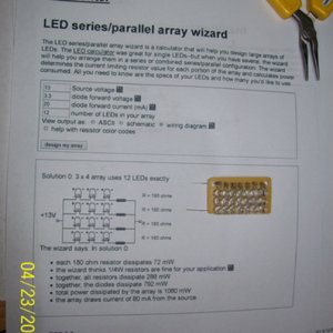 21 LED series parallel wizard