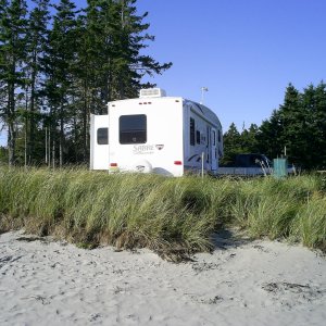 beach camping at it's best