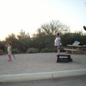 Granddaughter & DDIL playing ball