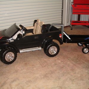 Custom Power Wheels with Gooseneck Trailer