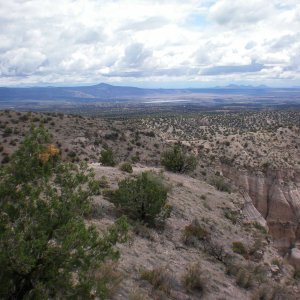 At  the top of the Canyon Trail, looking back toward Cochiti Lake Reservoir