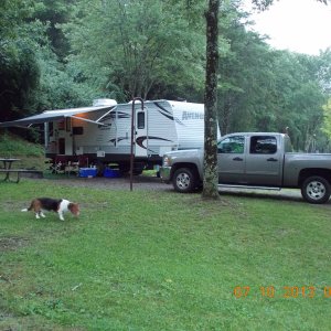 2014 Avenger, camping at Riffle Run Camprground, WV