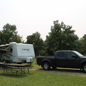 2014 21FBRS with 2012 Frontier 4X4 CC longbed