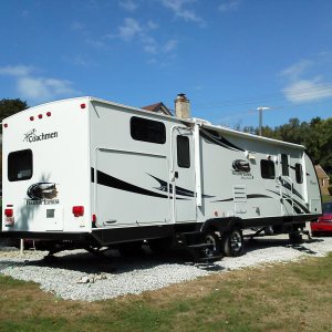 Our new trailer finally home