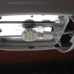 LED light bulb replacement throughout the coach