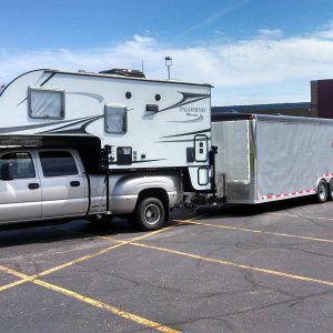 Duramax at work. 27,000 lbs gross Palomino M2910