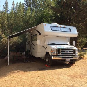 Our spot at Yosemite Pines RV park