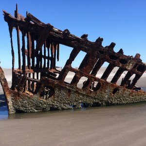 Old shipwreck Astoria OR