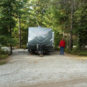 Our site at the Little Diamond Lake, KOA/Thousand Trails campground