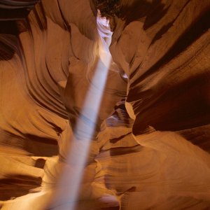 Guiding Light, Upper Antelope Canyon, Navaho Tribal Park