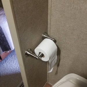 Bathroom Mod - Added Toliet Paper Holder