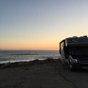 Camping on beach