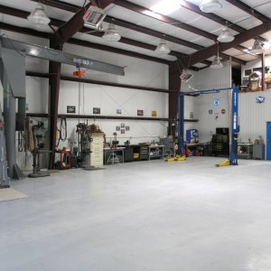 Inside the auto shop