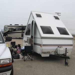 First outing with Wife & A-Liner pop-up camper