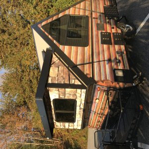 Back side log home wrap