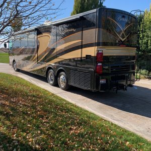 SIDE VIEW.  BEAUTIFUL BROWN CUSTOM PAINT