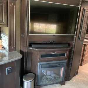 FIREPLACE AND ENTERTAINMENT CENTER