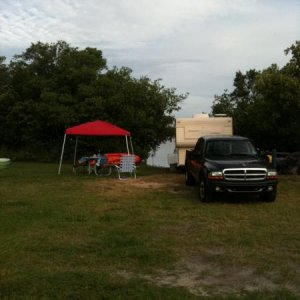 015  Camping  at Long Point.   1992 Funlite towing with
2004 4.7 Dodge Dakota Quadcab.