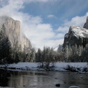 El Capitan and Half Dome