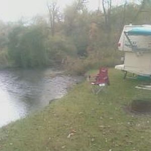 Trout stream at the campsite.