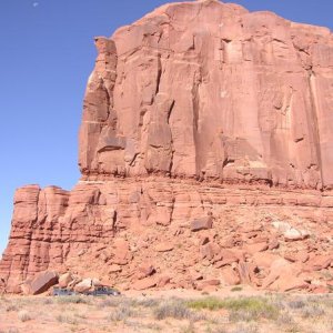 Tombstone Rock - Dakota and GMC in front