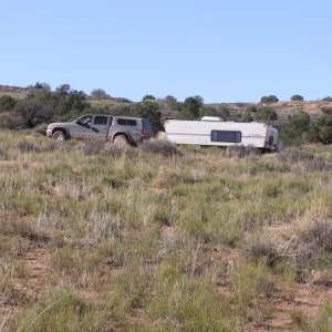 Leaving Dead Horse State Park near Moab