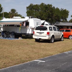 2007 Aspen and2003 24' Tow-Lite at Florida Fall Samboree.