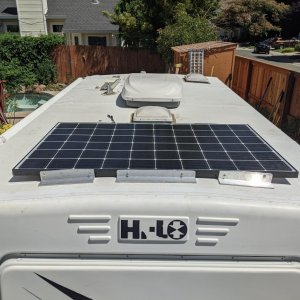 320w solar panel installed