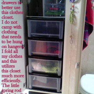 closet drawers I use in clothes cabinet in place of hanging clothing