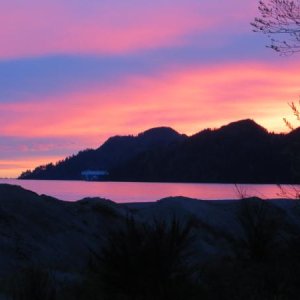 Columbia River at Skamokawa (25) This from our 'sunset collection' looking west toward the mouth of the Columbia.