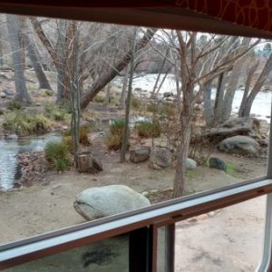 A river view spot at Camp James on the upper Kern River