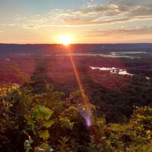 Camping at Wyalusing State Park, Prairie du Chien, Wisconsin