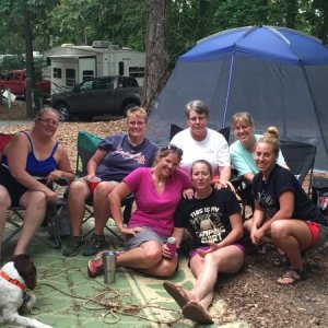 A bunch of crazy girls at Lake Hartwell State Park