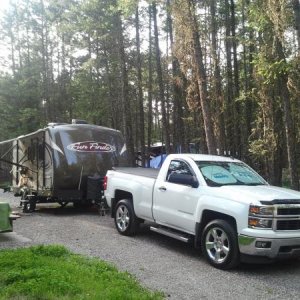 Day 2 Radium BC 2017, Redstreak Campground, 26 degrees and not a cloud to be found, 2 Days down 13 to go  :)