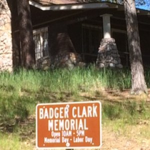 This gentleman stayed in Custer Park in this cabin and wrote poetry