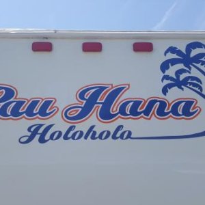 Pau Hana is Hawaiian meaning "finished work" retired for me.
Holoholo is Hawaiian meaning "out for a walk, or to have a good time"