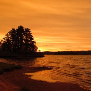 Sunrise at Twin Lakes State Park, Michigan