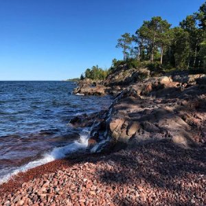 Agate Beach, Hunter's Cove near Copper Harbor