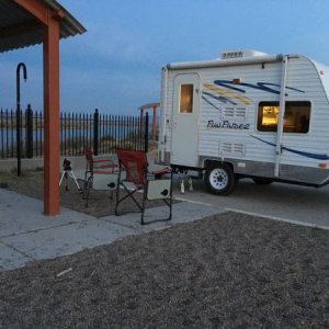 overnight at Cochiti Lake