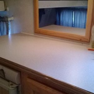 counter top and mirror