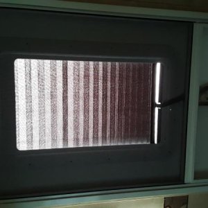 I added this blind on the inside of the new door window for privacy.  Pretty simple install.