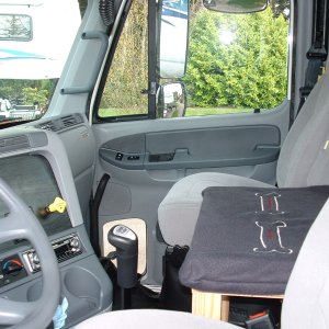 Dog area and passenger seat