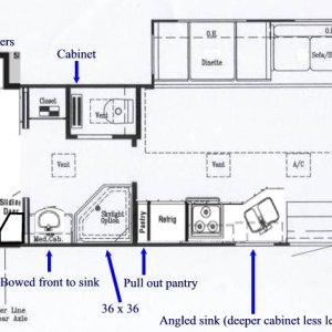 The floor plan for our 2005 Show Hauler